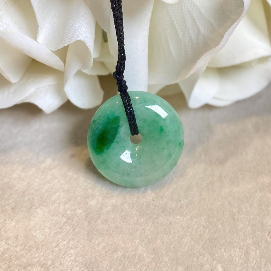 Gransky Jewellery Apple Green Type-A Jadeite Round Disc Pendant - 24.2mm
