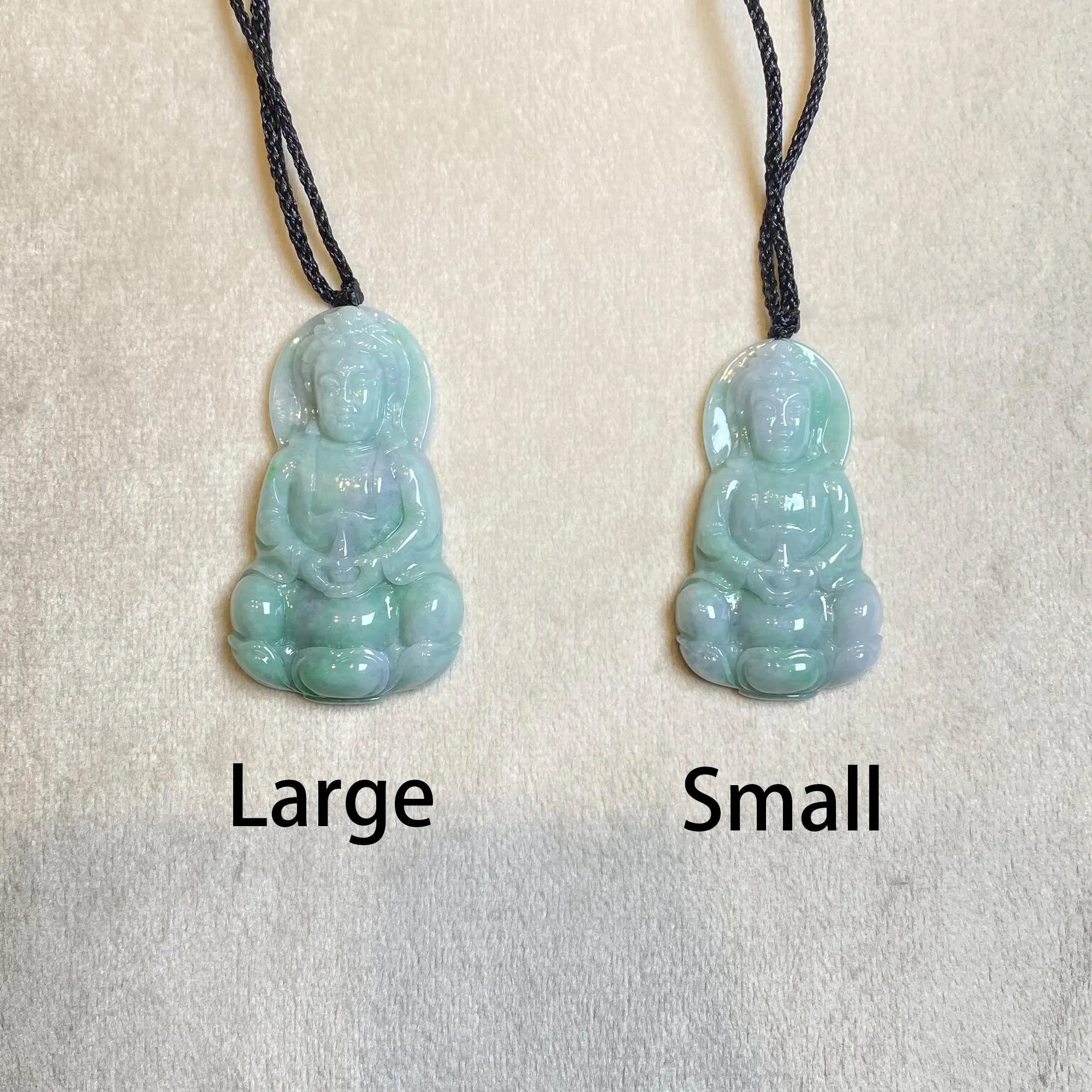 Exquisite Light Green Jade Guan Yin Pendant – Handcrafted Spiritual Jewelry