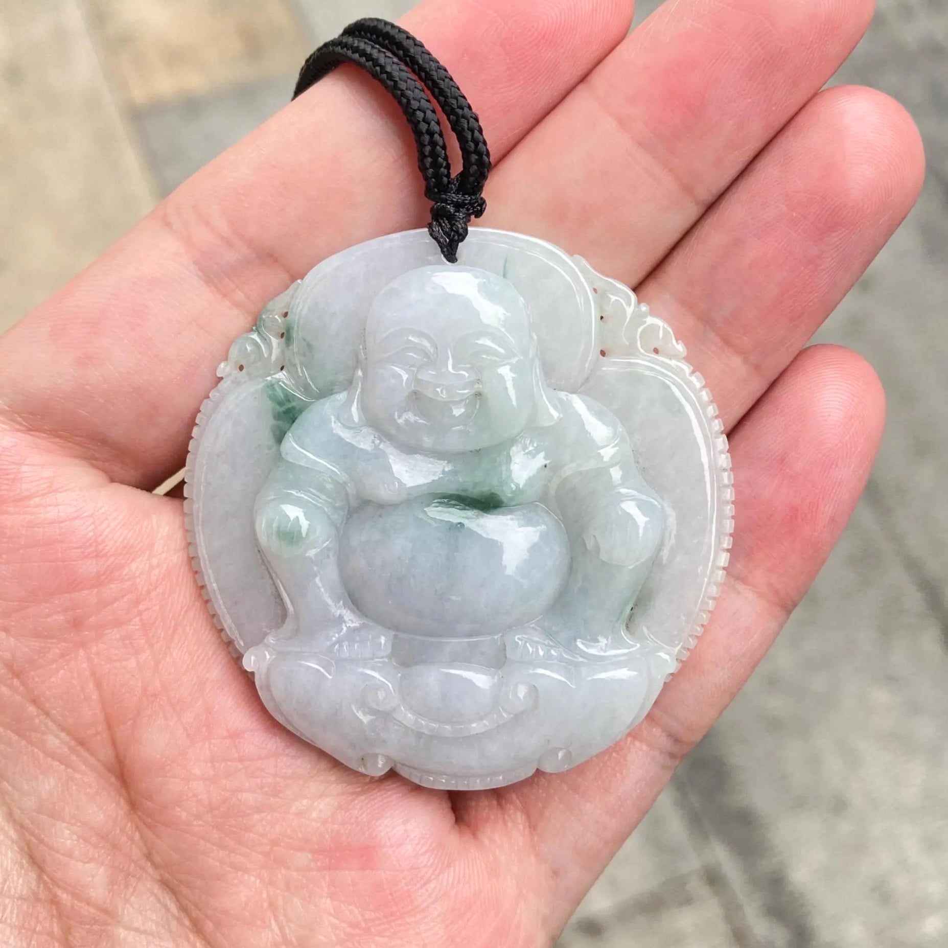 Genuine Jade Buddha Pendant - Symbol of Peace and Serenity