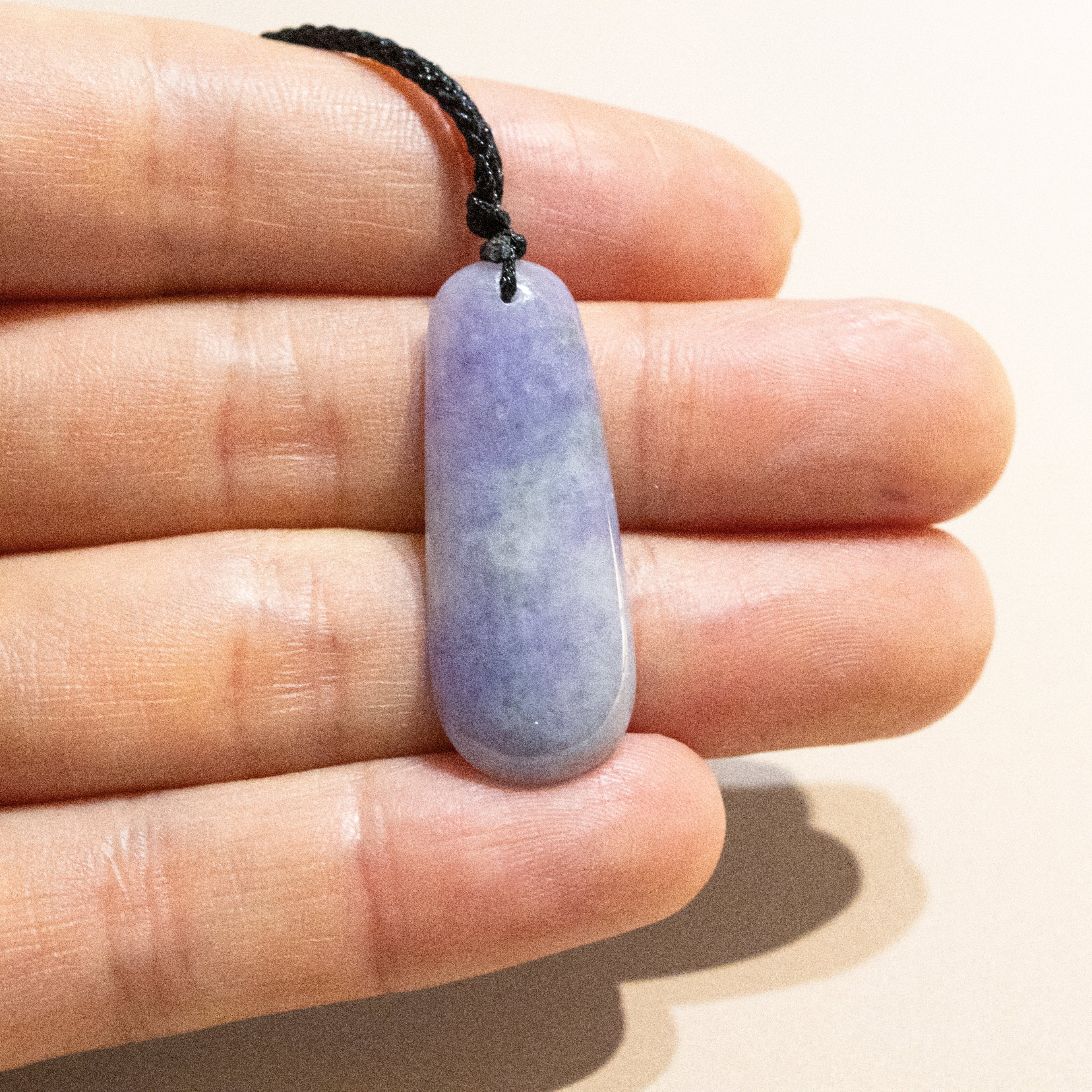 Gradient Purple Handcrafted Jadeite Melon Pendant