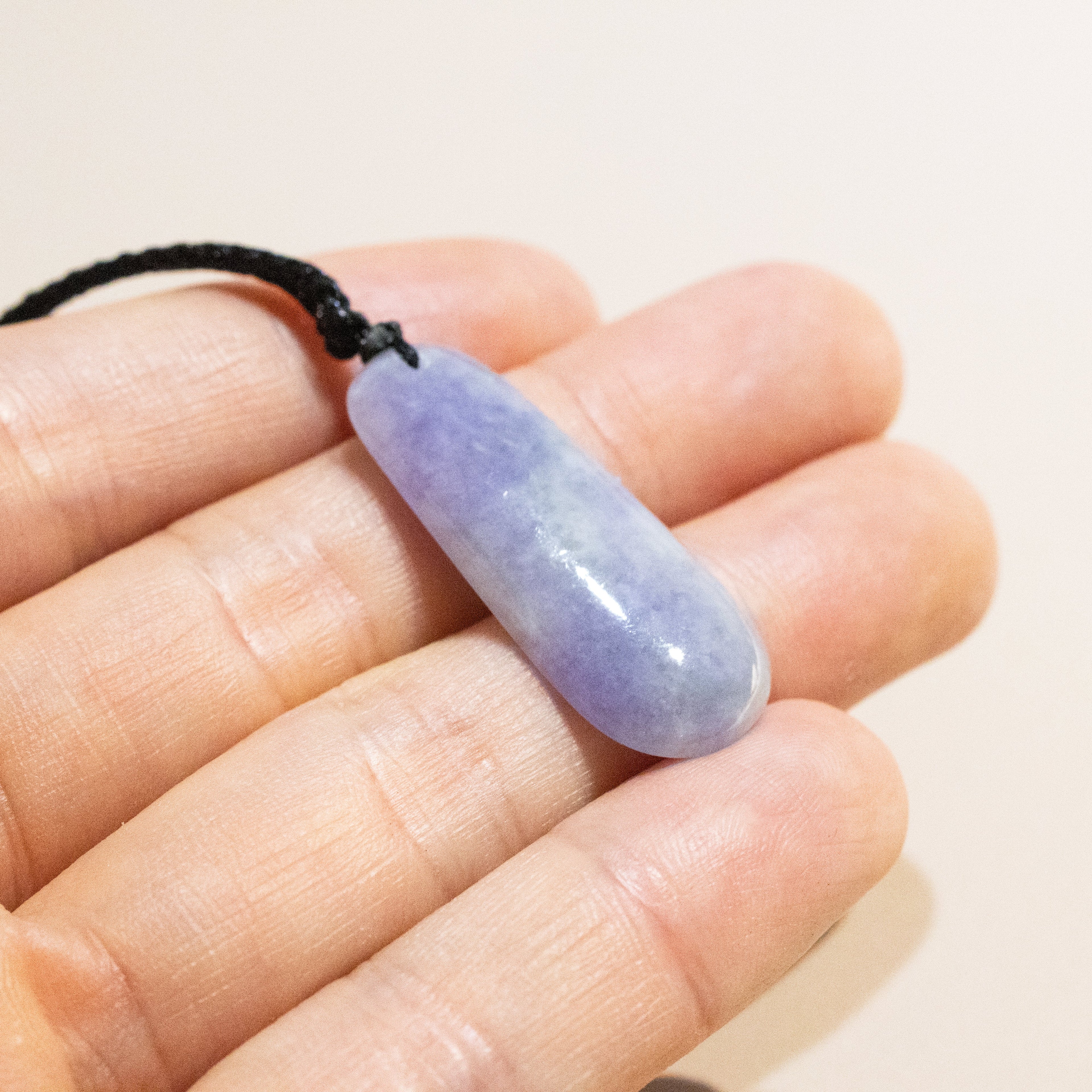Gradient Purple Handcrafted Jadeite Melon Pendant