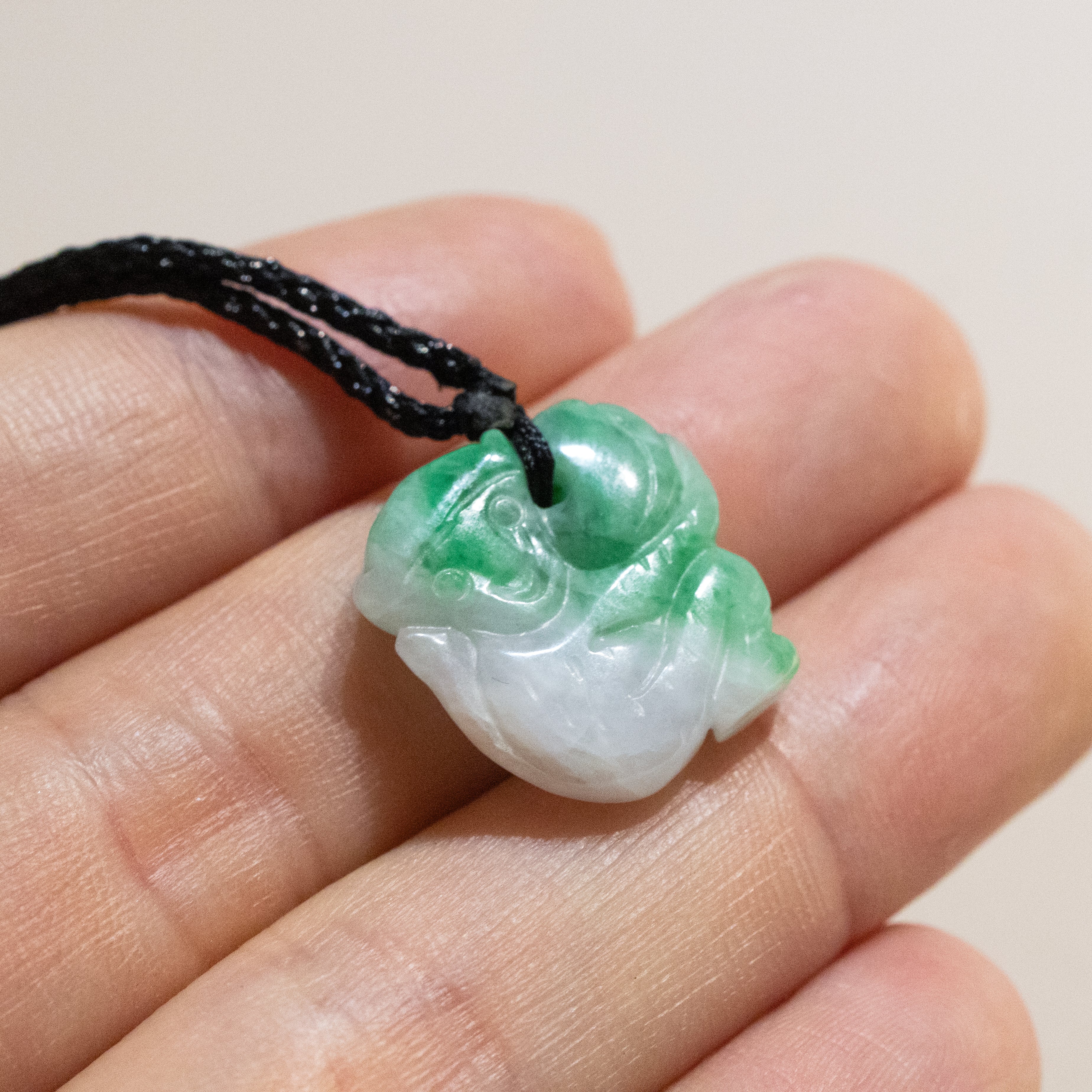 Gransky Jewellery Beautiful Green Jade Monkey Pendant Necklace
