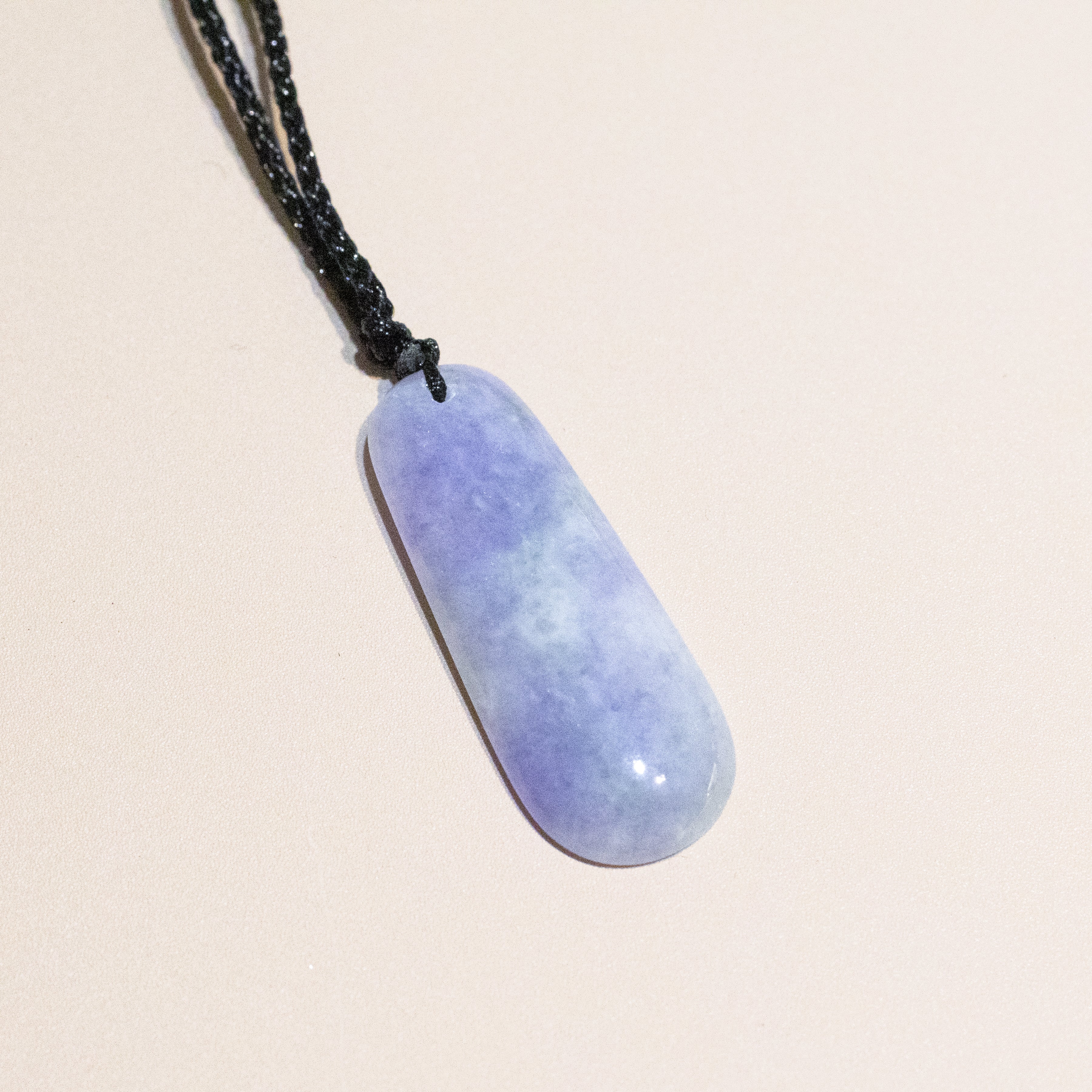 Gradient Purple Handcrafted Jadeite Melon Pendant