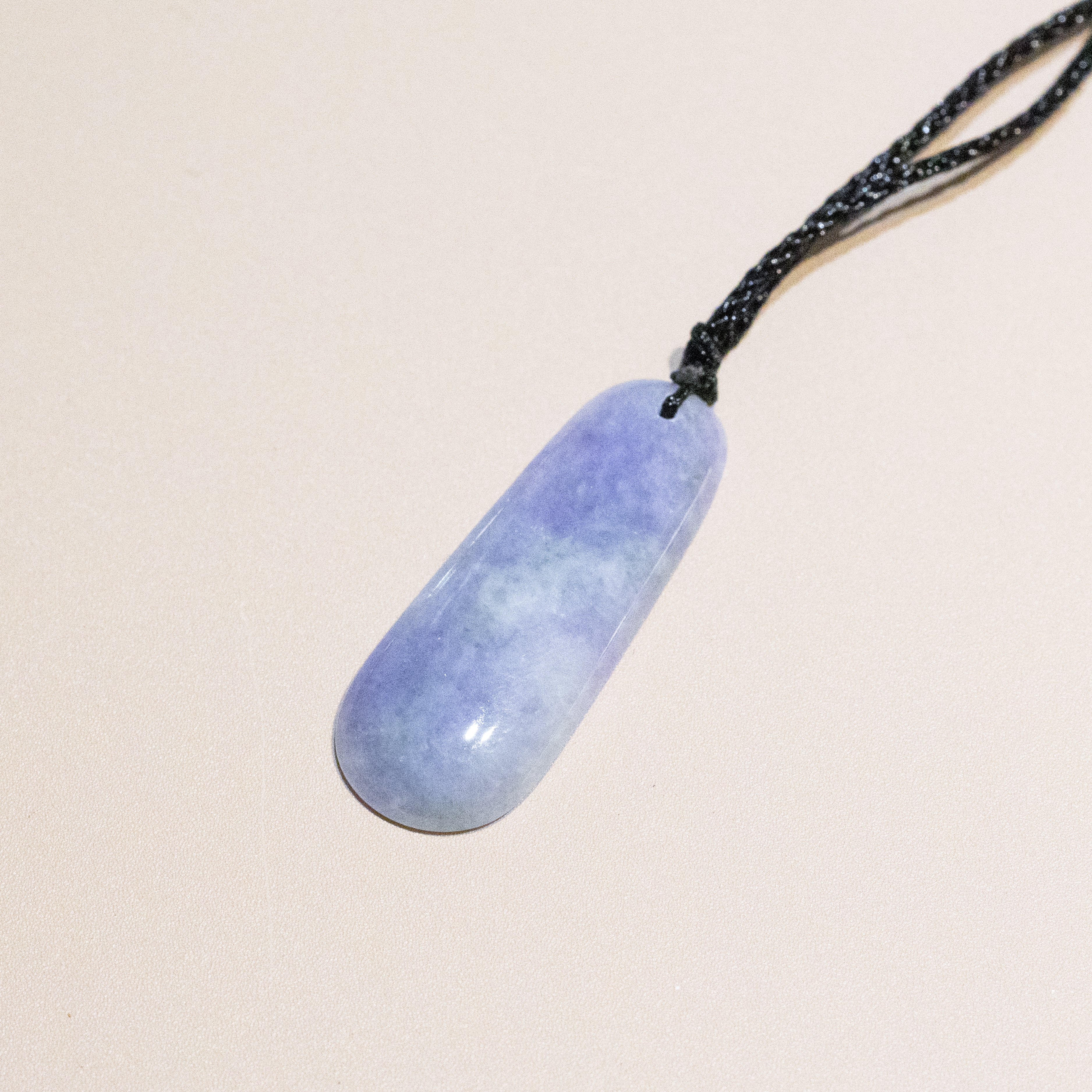 Gradient Purple Handcrafted Jadeite Melon Pendant