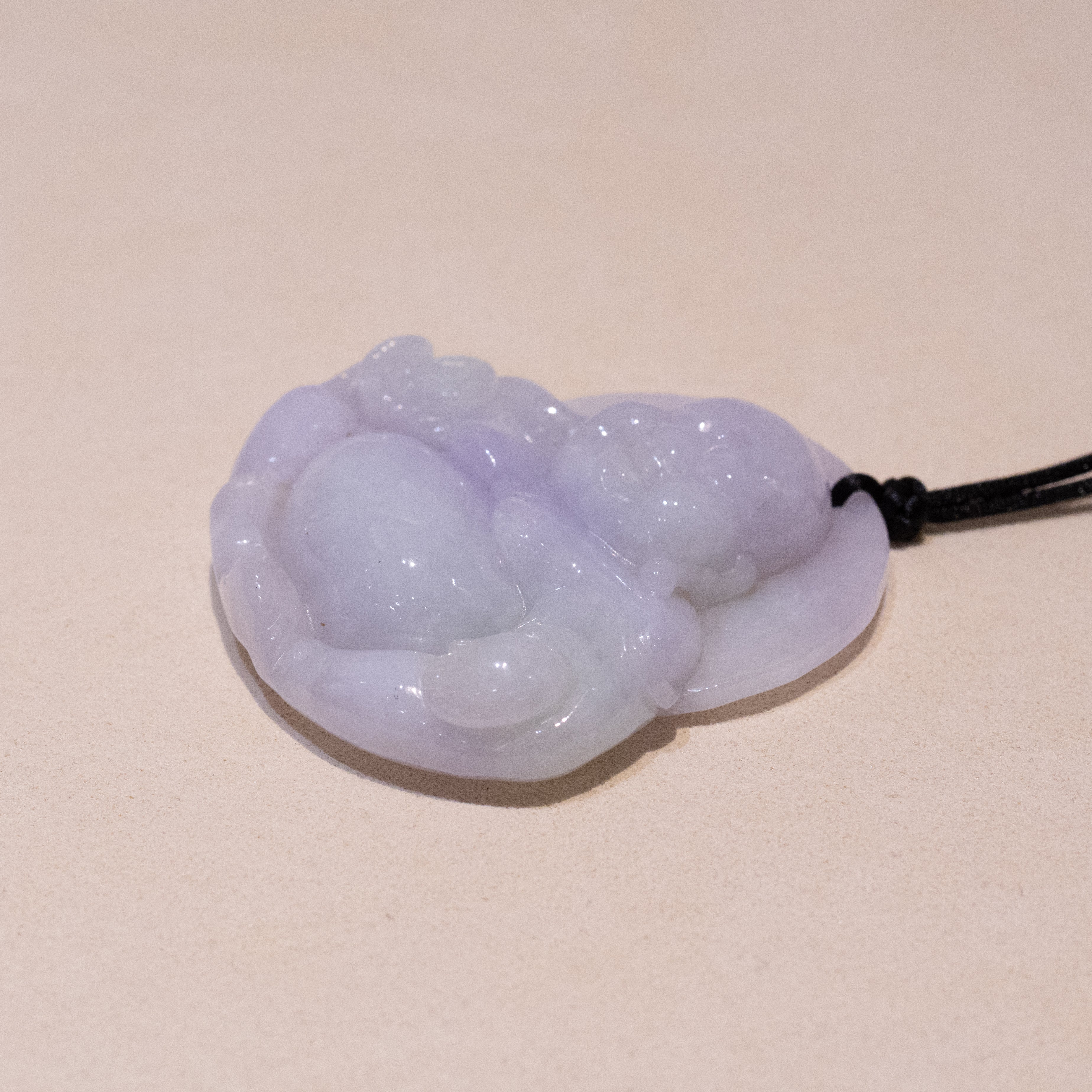 Genuine Purple Jade Buddha Pendant - Symbol of Peace and Serenity