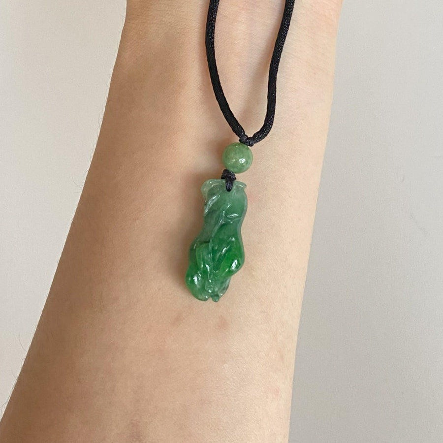 Gransky Vintage Jade Pendant Necklace Gift for Men and Women