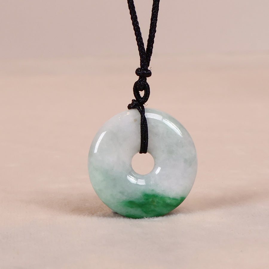 Genuine Jadeite Jewelry Green Jade Pendant Necklace Type-A Burmese