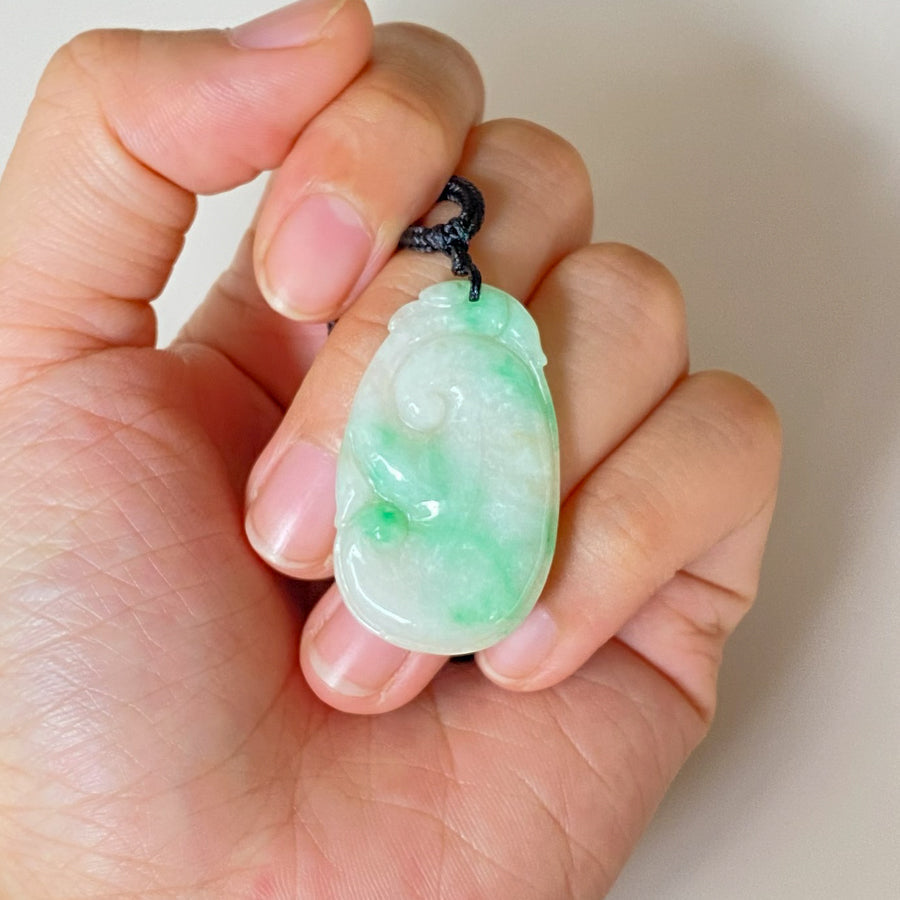 Gransky Handmade Jewelry Dainty Ruyi Jade Pendant Gift