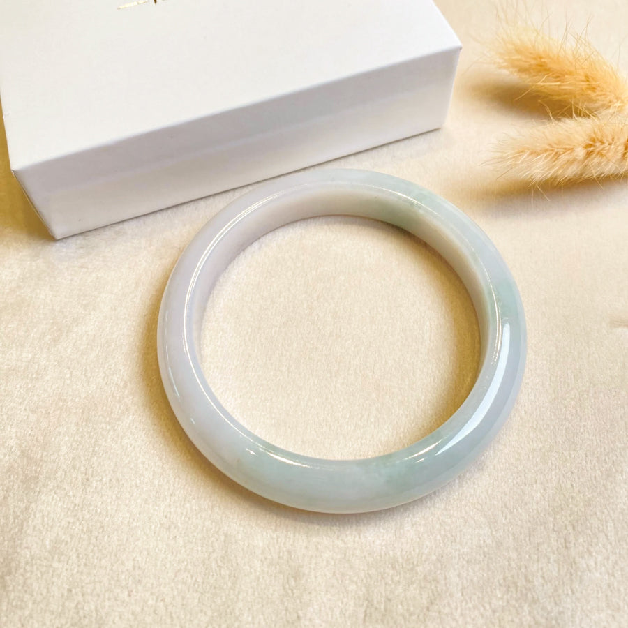 55.6mm Natural Jadeite Real Jade Bangle - Type-A Jade