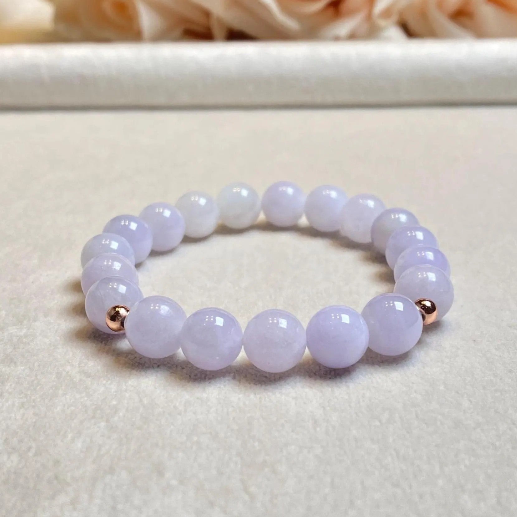 Burmese Jade Bracelet, Jade Stone Bead Bracelet, Natural Jade Gemstone Bracelet, Jade Healing Jewelry, Jade Bracelet Man& Woman, Purple Jade