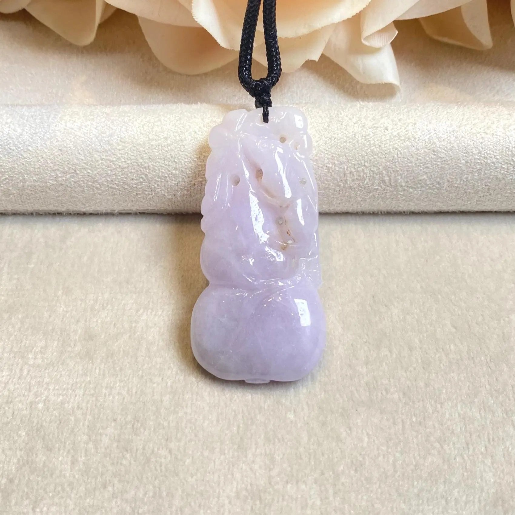 45mm Purple Jade Hulu Pendant – Natural Type-A Jadeite