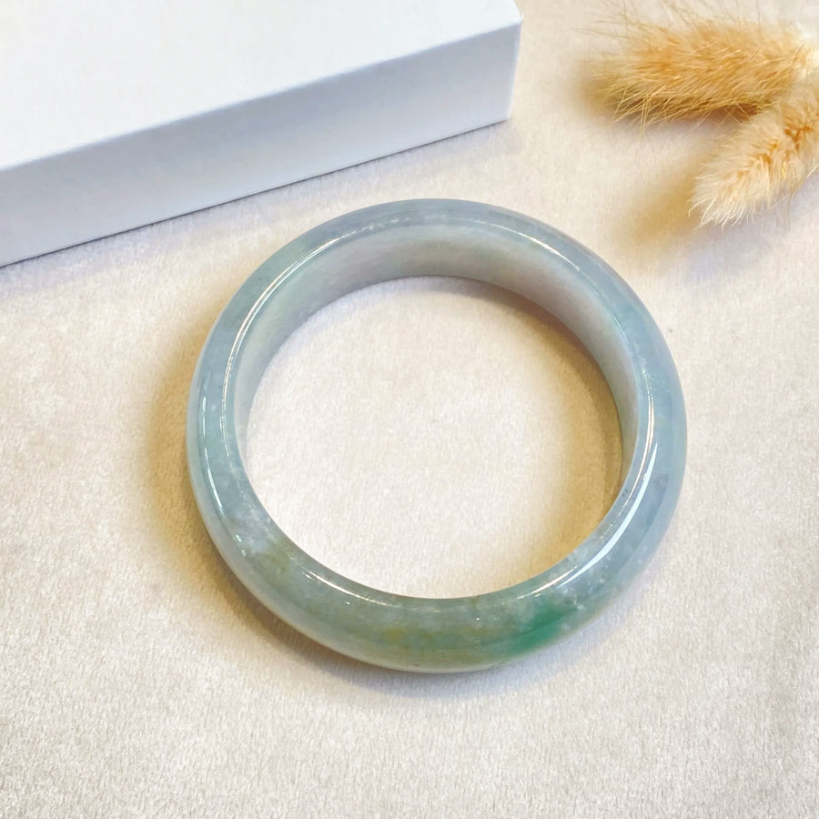 56.1 / 57.3 / 57.8mm Natural Jadeite Real Jade Bangle - Type-A Jade