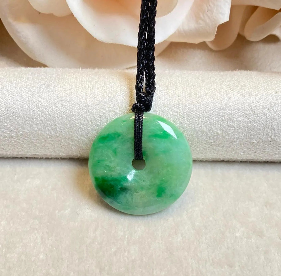 Gransky Jewellery Apple Green Type-A Jadeite Round Disc Pendant - 21.5mm