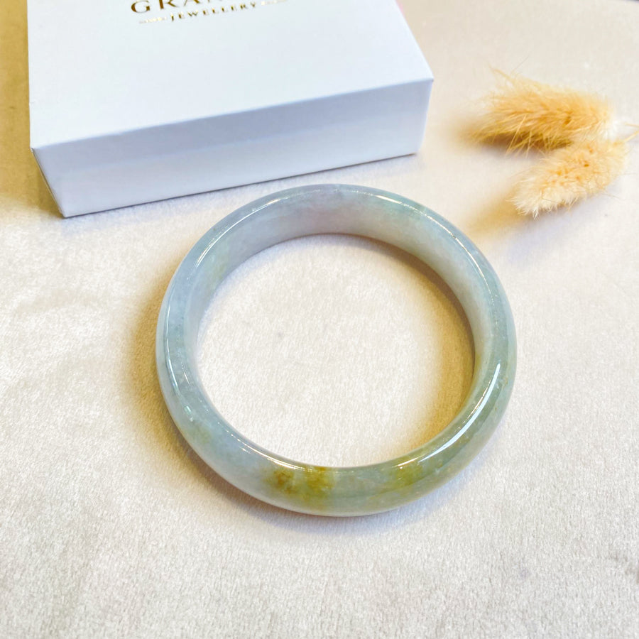 59.8mm Natural Jadeite Real Jade Bangle - Type-A Jade