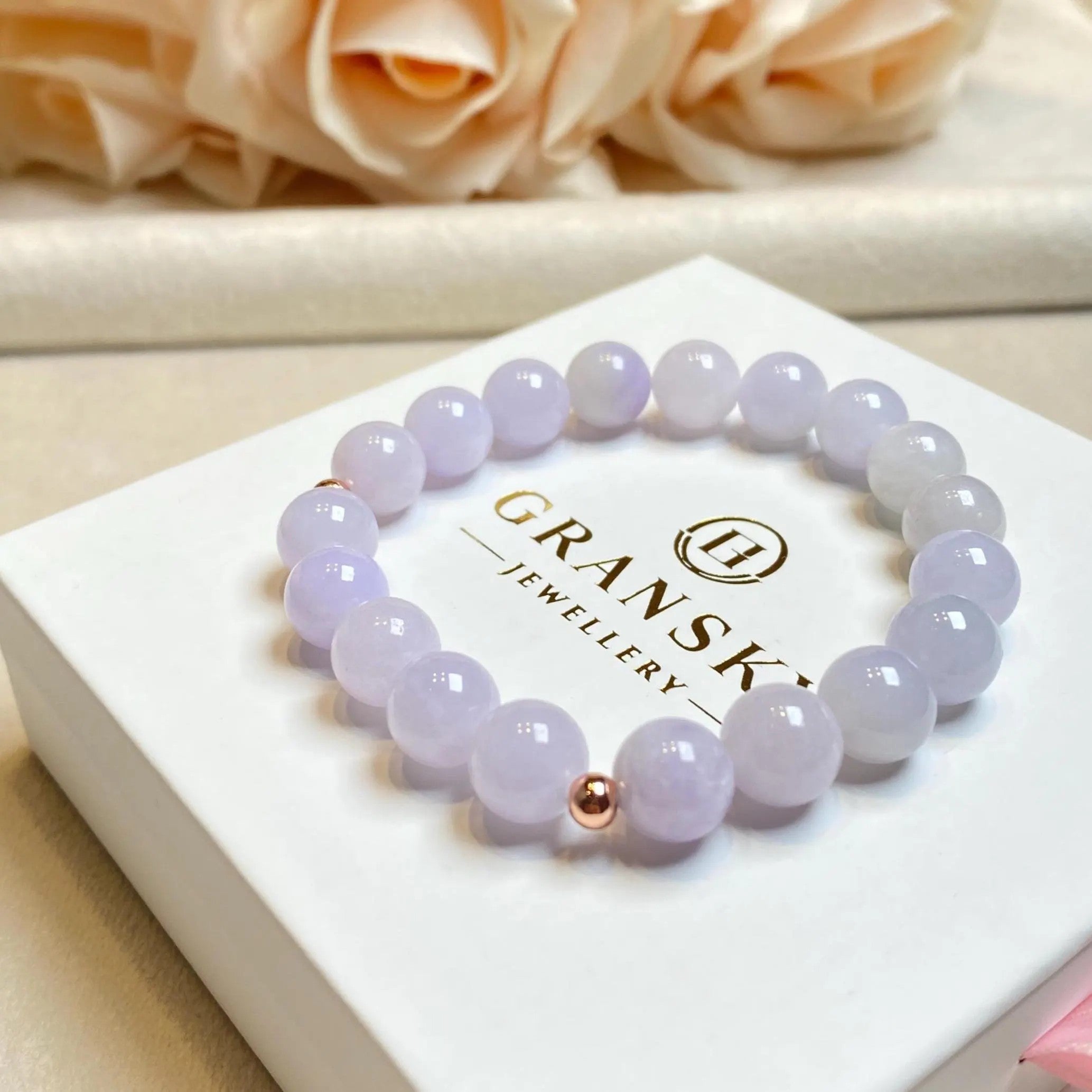 Burmese Jade Bracelet, Jade Stone Bead Bracelet, Natural Jade Gemstone Bracelet, Jade Healing Jewelry, Jade Bracelet Man& Woman, Purple Jade