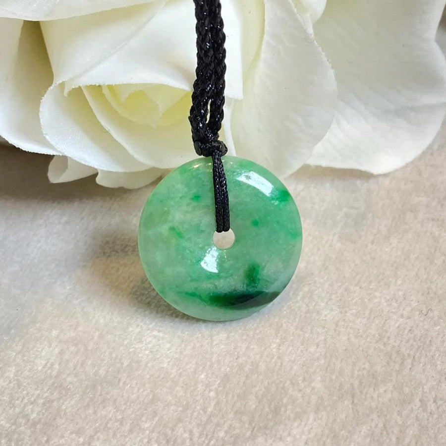 Gransky Jewellery Apple Green Type-A Jadeite Round Disc Pendant - 21.5mm