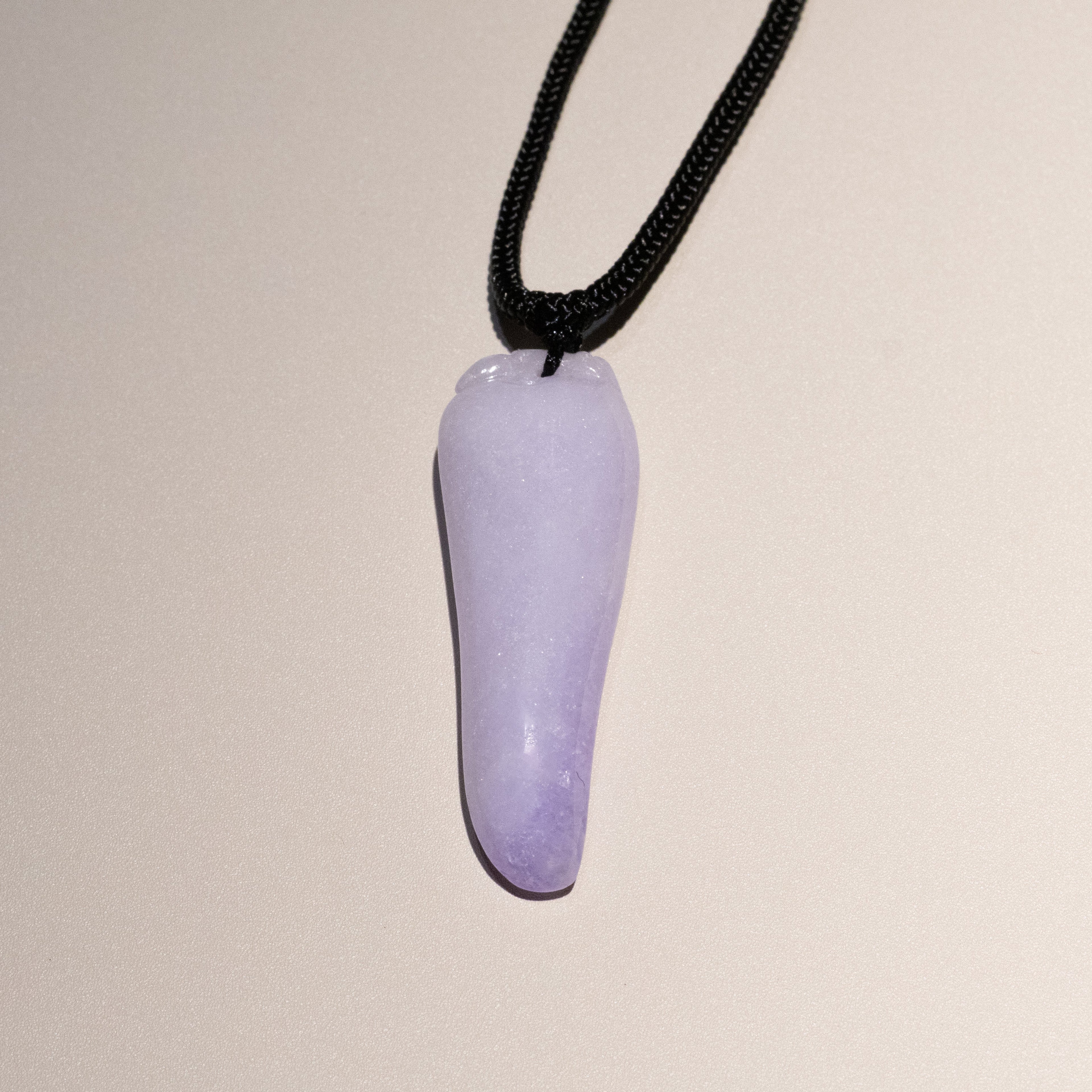 Intense Purple Jade Pepper Pendant with Diamond | Natural Burmese Jadeite Necklace Symbolizing Energy, Passion & Prosperity