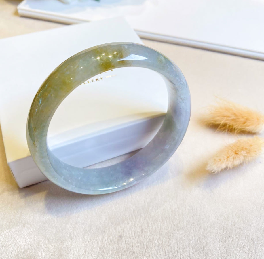 59.8mm Natural Jadeite Real Jade Bangle - Type-A Jade