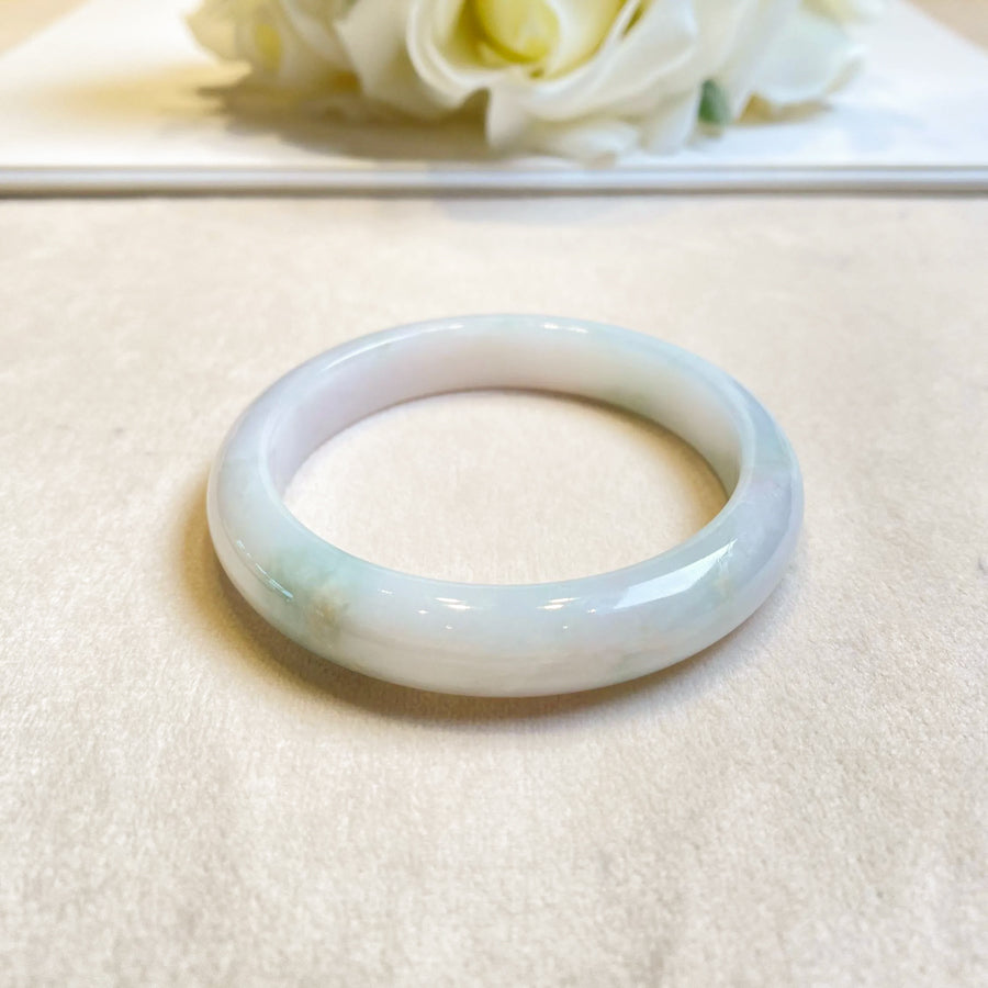 55.6mm Natural Jadeite Real Jade Bangle - Type-A Jade