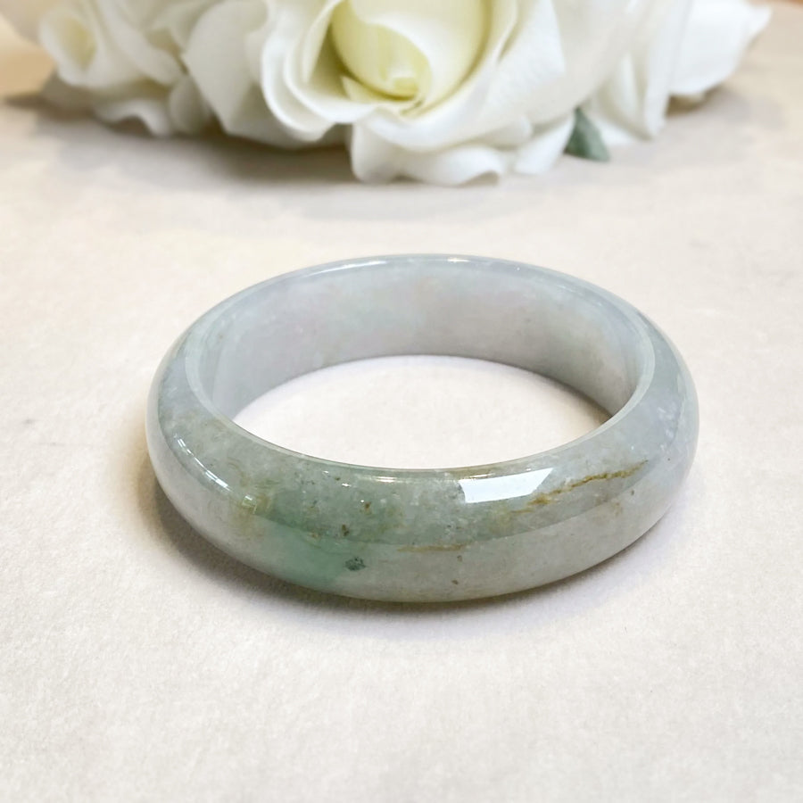 56.1 / 57.3 / 57.8mm Natural Jadeite Real Jade Bangle - Type-A Jade