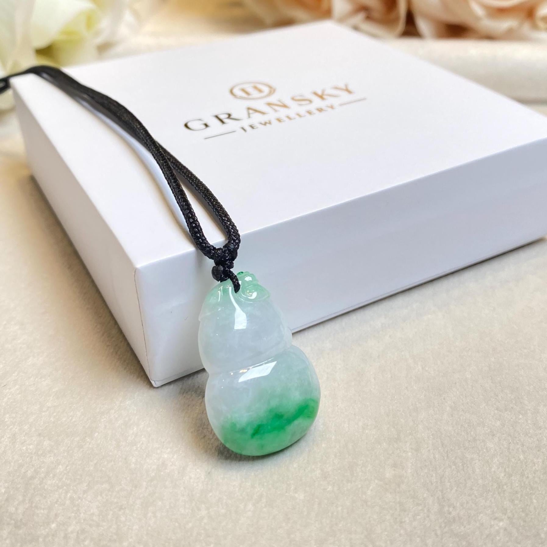 29mm Green Jade Hulu Pendant – Natural Type-A Jadeite