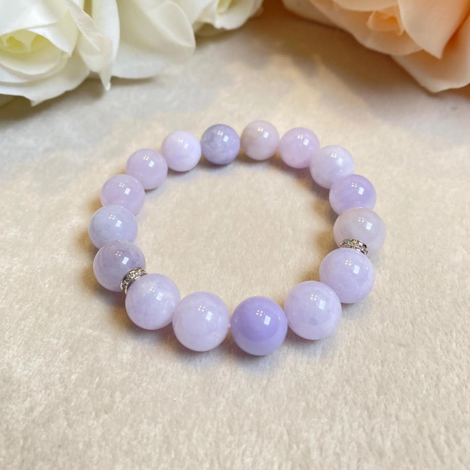 Burmese Purple Jade Bracelet, Jade Stone Bead Bracelet, Natural Jade Gemstone Bracelet, Jade Healing Jewelry, Jade Bracelet Man & Woman
