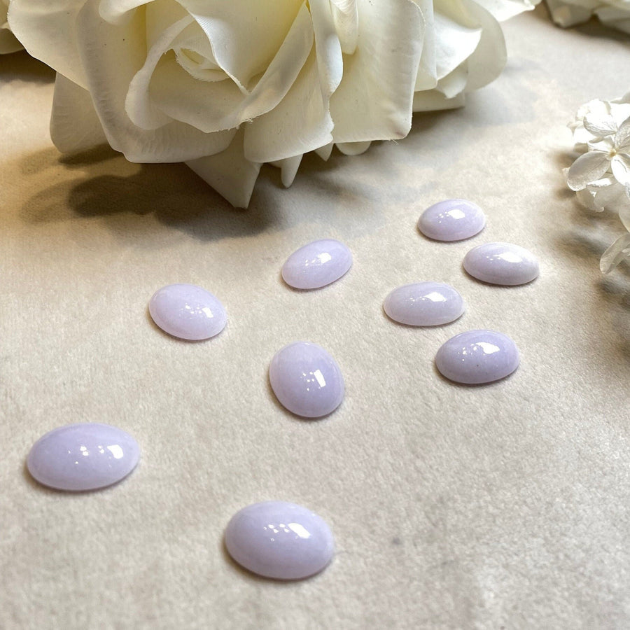 Gransky Jewellery Purple Cabochon Jadeite DIY Loose Gemstone - 13-19.9mm
