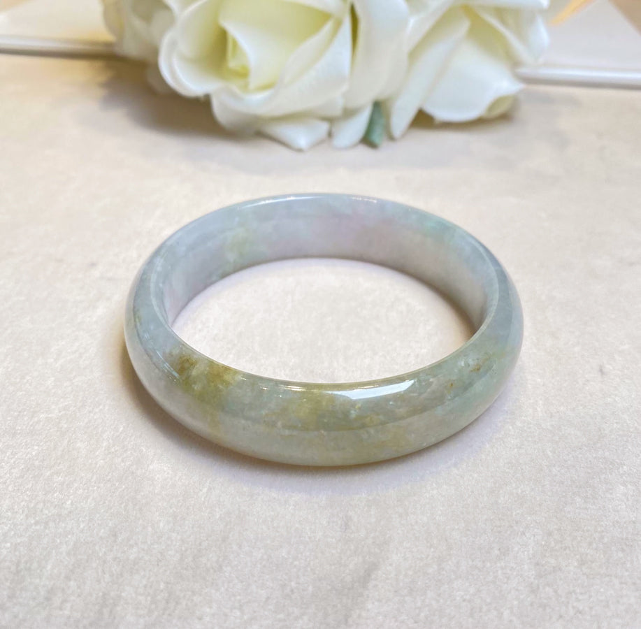 59.8mm Natural Jadeite Real Jade Bangle - Type-A Jade