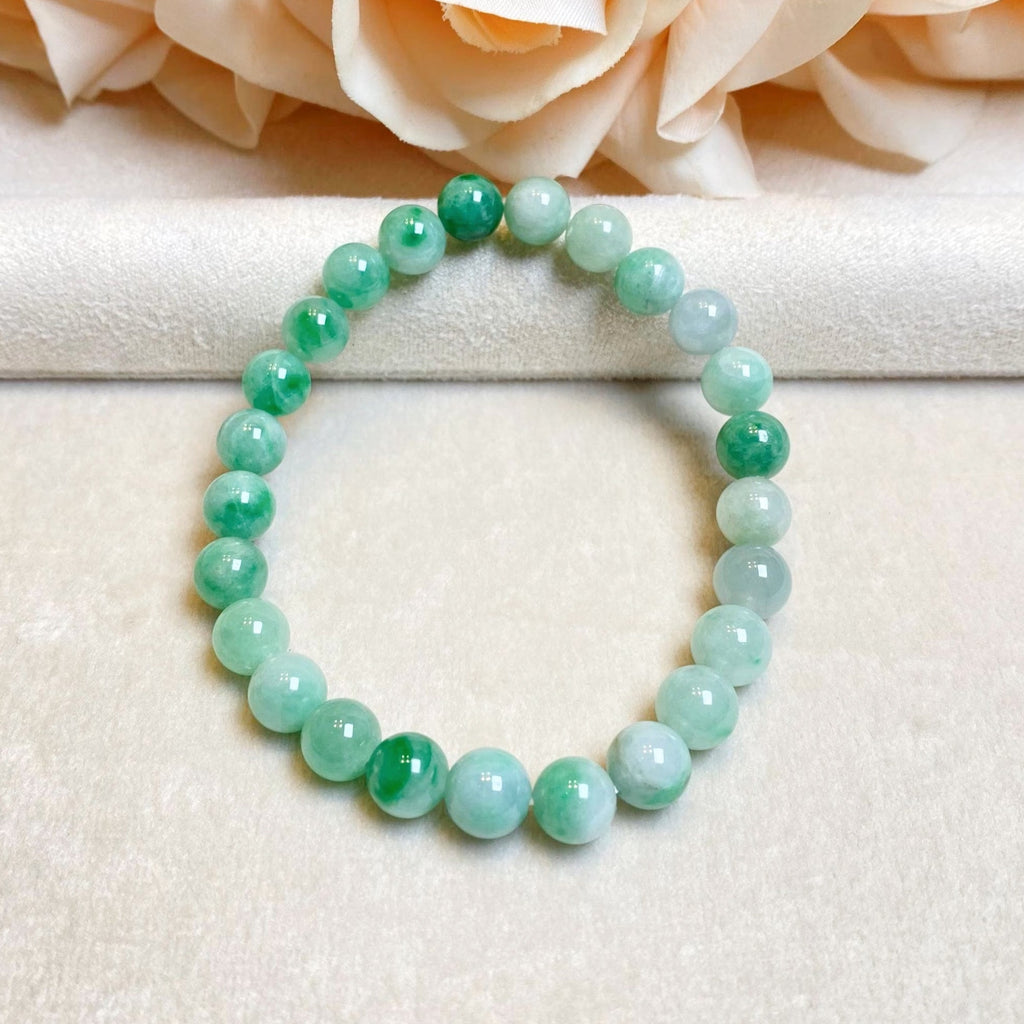 Gransky Jewellery Apple Green Jade Beaded Bracelet - 17cm