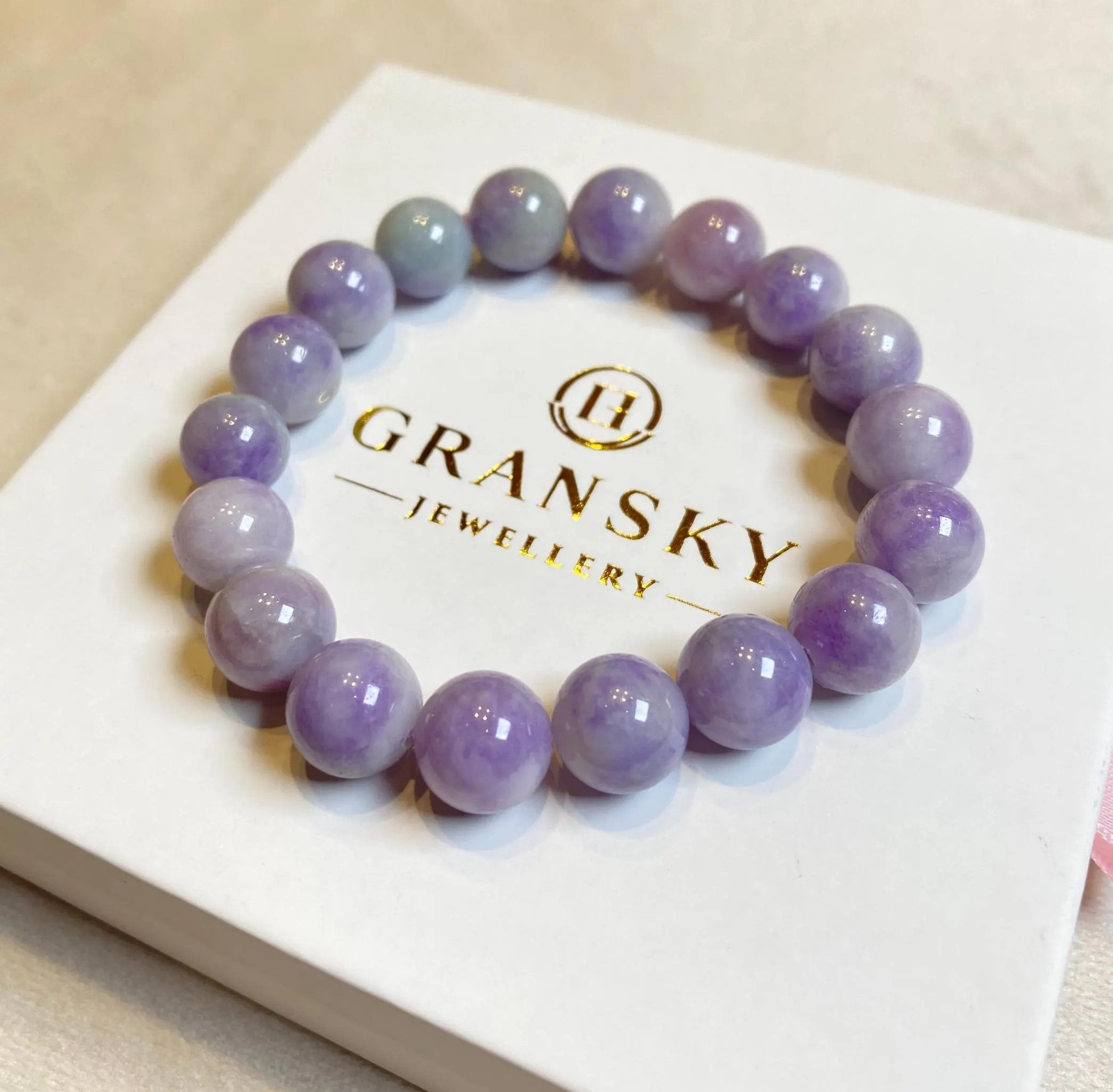 Burmese Jade Bracelet, Purple Jade Bead Bracelet, Natural Jade Gemstone, Jade Healing Jewelry, Jade Bracelet Men and Women, Purple Jade