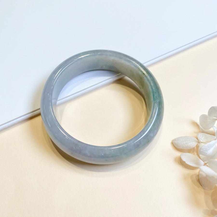 56.1 / 57.3 / 57.8mm Natural Jadeite Real Jade Bangle - Type-A Jade