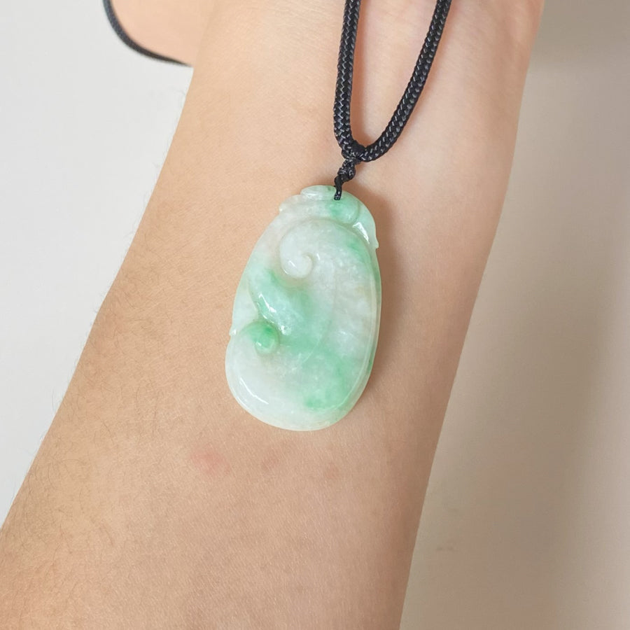 Gransky Handmade Jewelry Dainty Ruyi Jade Pendant Gift