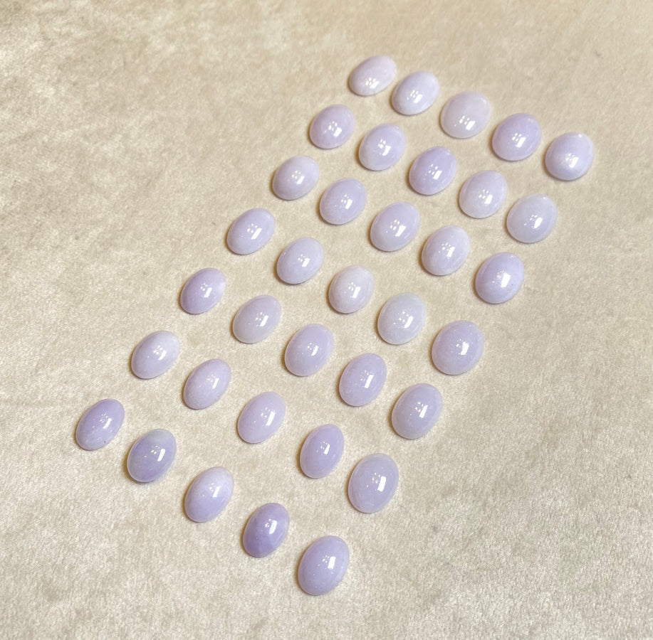 Gransky Jewellery Purple Cabochon Jadeite DIY Loose Gemstone - 13-19.9mm