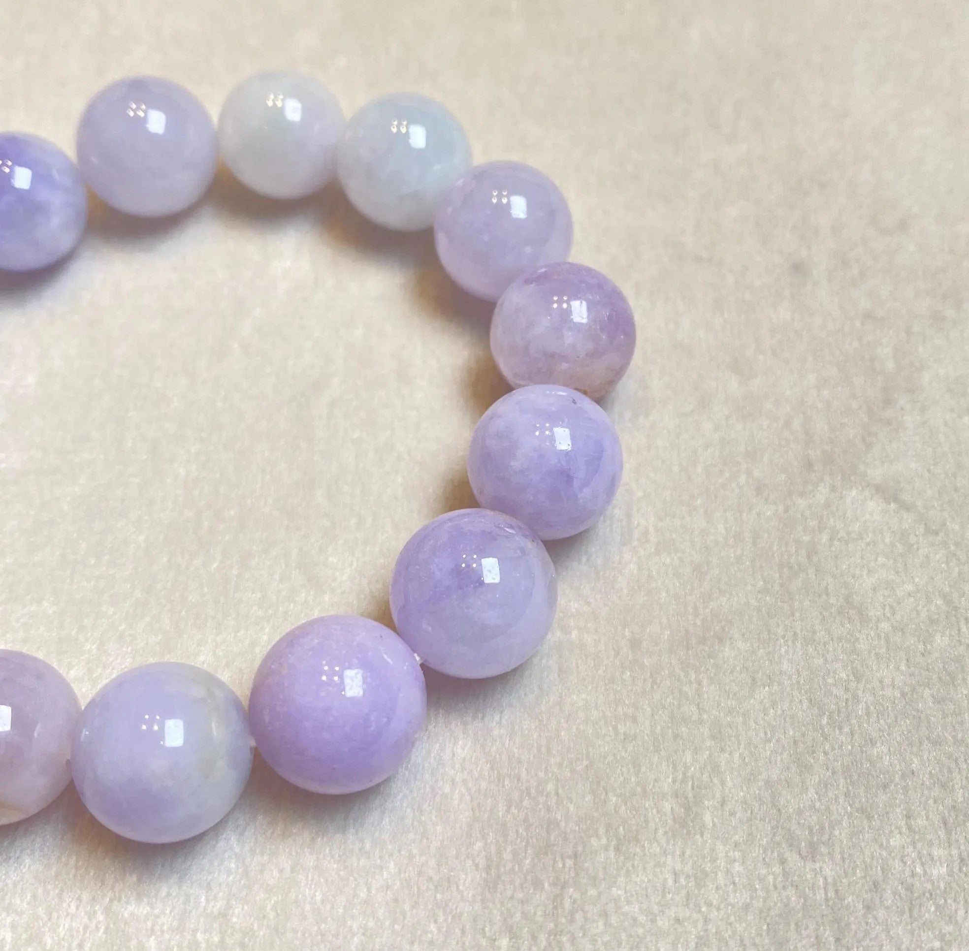 18cm Burmese Jade Bracelet, Purple Jade Bead Bracelet, Natural Jade Gemstone, Jade Healing Jewelry, Jade Bracelet Men and Women