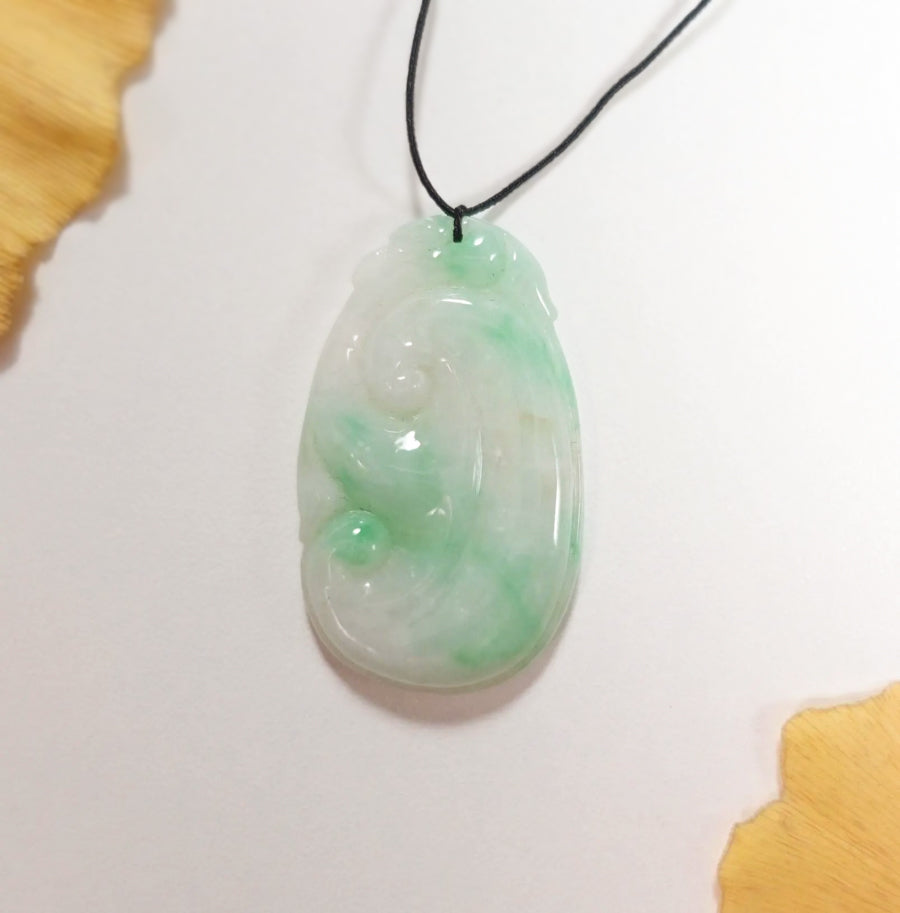 Gransky Handmade Jewelry Dainty Ruyi Jade Pendant Gift