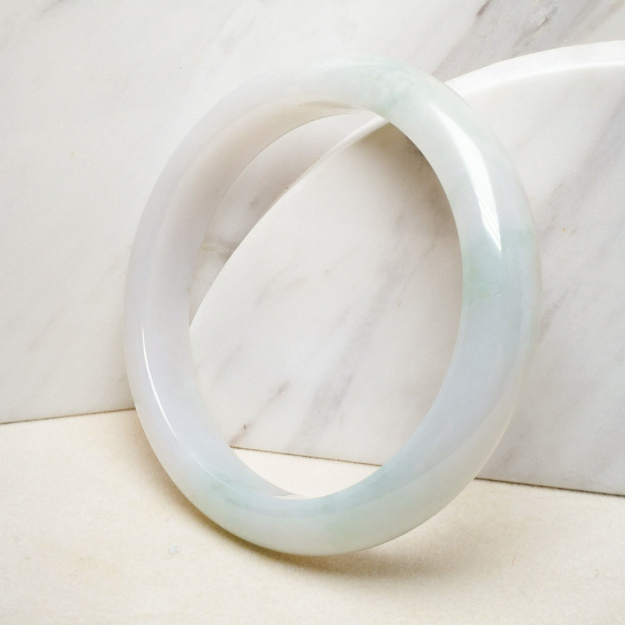55.6mm Natural Jadeite Real Jade Bangle - Type-A Jade