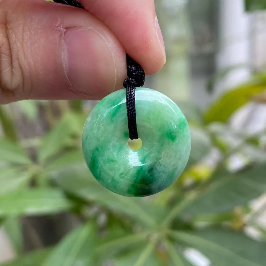 Gransky Jewellery Apple Green Type-A Jadeite Round Disc Pendant - 21.5mm