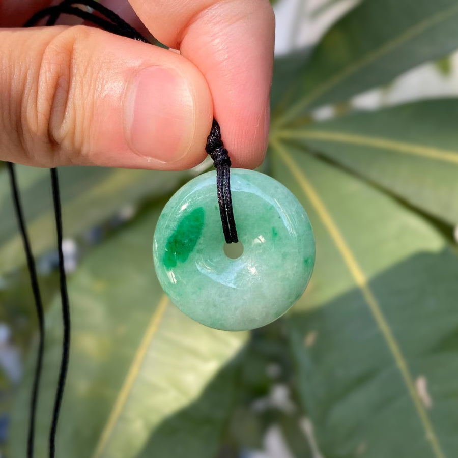 Gransky Jewellery Apple Green Type-A Jadeite Round Disc Pendant - 24.2mm
