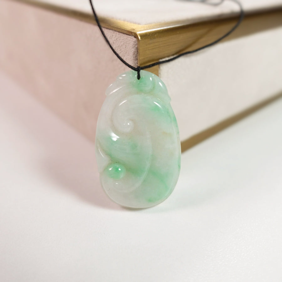 Gransky Handmade Jewelry Dainty Ruyi Jade Pendant Gift