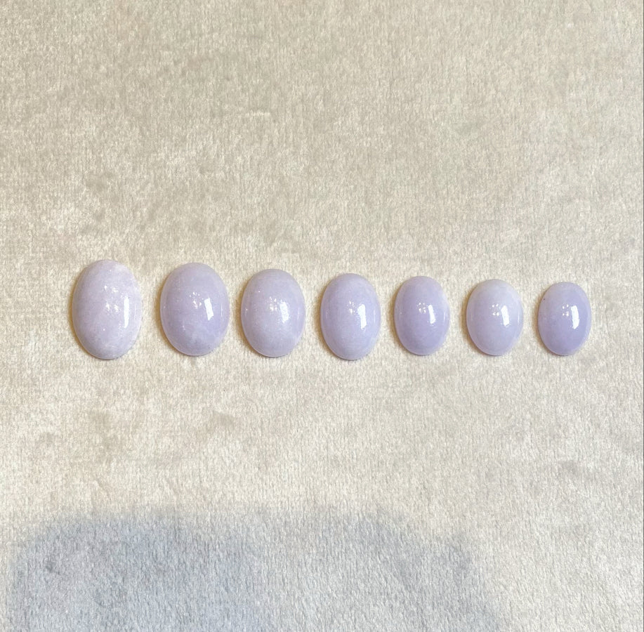 Gransky Jewellery Purple Cabochon Jadeite DIY Loose Gemstone - 13-19.9mm