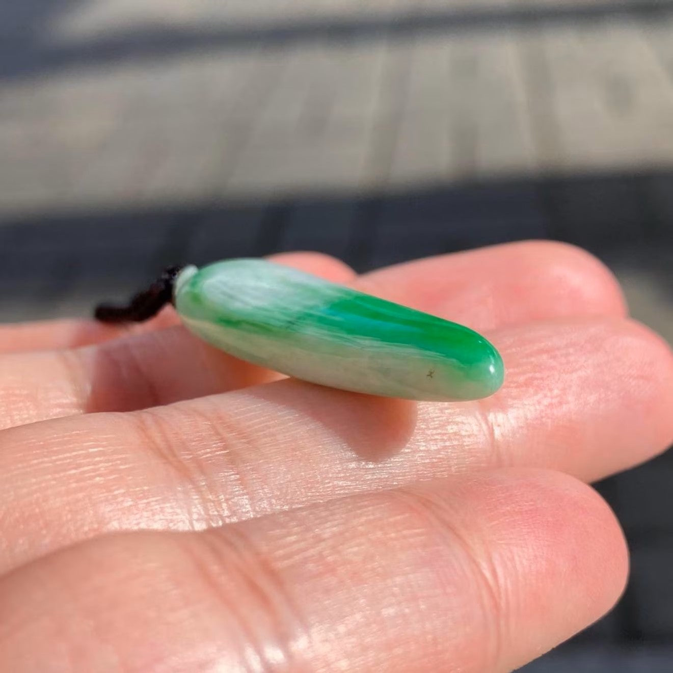 Green Jade Pepper Pendant - Natural Burmese Jadeite Necklace Symbolizing Passion & Prosperity