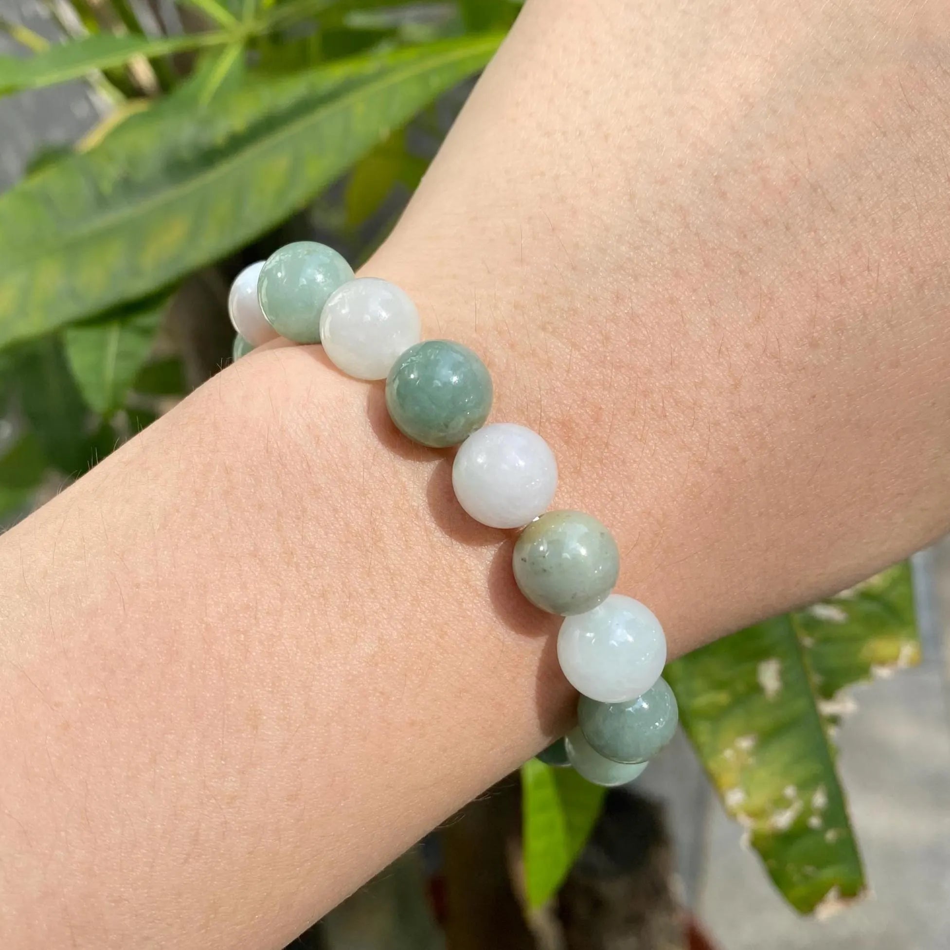 Gransky Multi-Color Type-A Burmese Jadeite Beaded Bracelet - 18cm