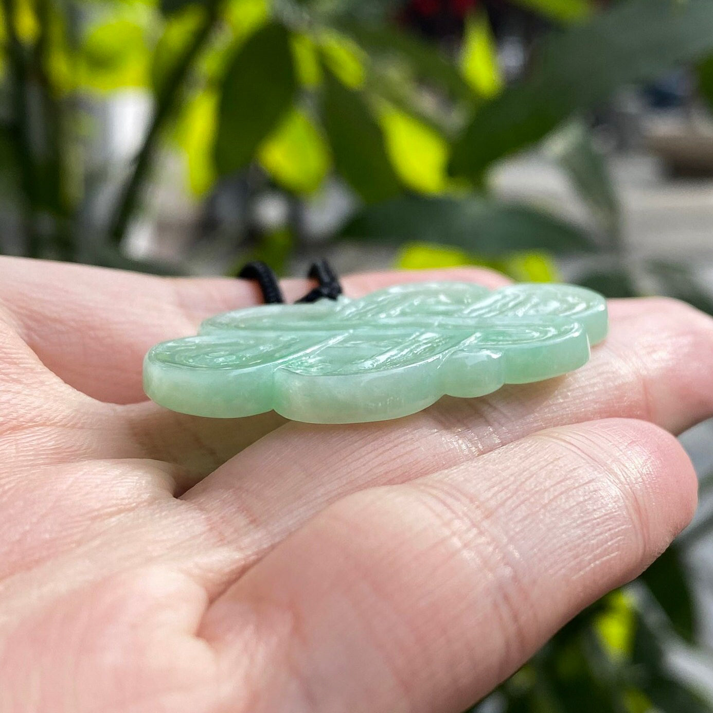 Handcrafted Green Jade "Six Knots" Pendant – Symbol of Harmony & Prosperity