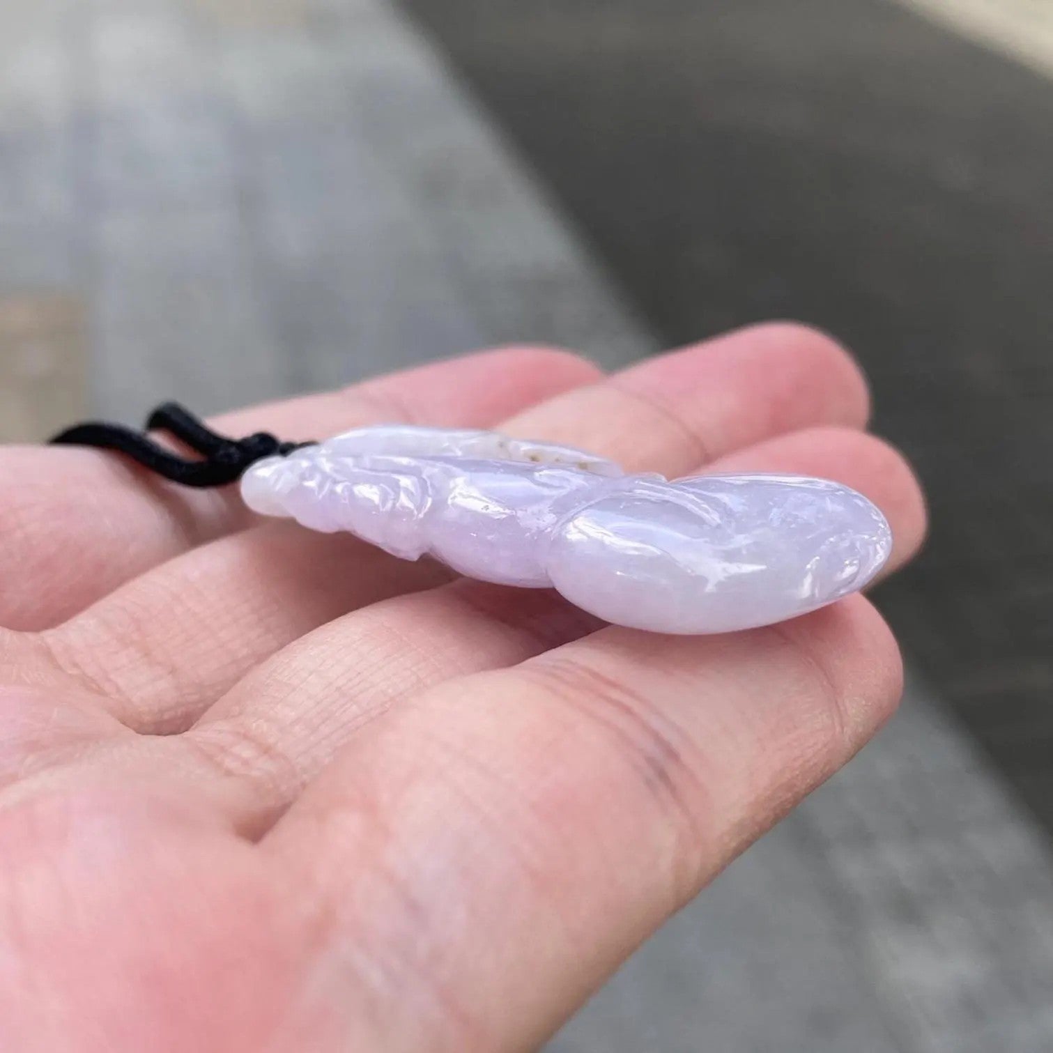 45mm Purple Jade Hulu Pendant – Natural Type-A Jadeite