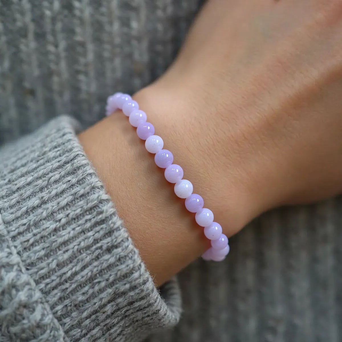 18cm Burmese Jade Bracelet, Purple Jade Bead Bracelet, Natural Jade Gemstone, Jade Healing Jewelry, Jade Bracelet Men and Women