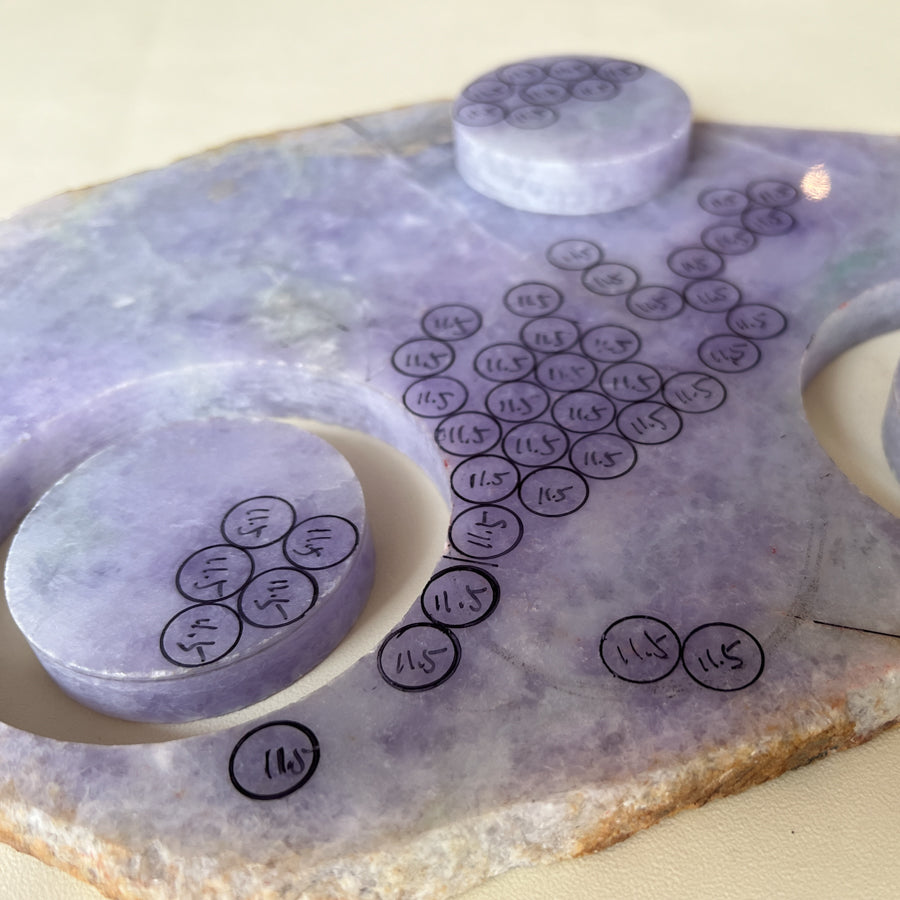 Intense Purple Jade Beaded Studs Earring Natural Type A Certified