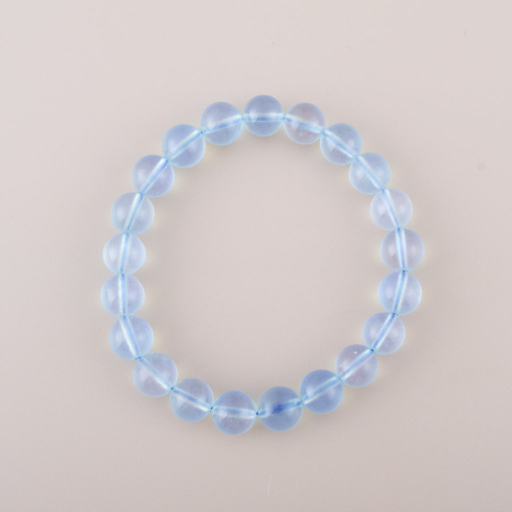 Acquamarine Beaded Bracelets 8mm 9mm