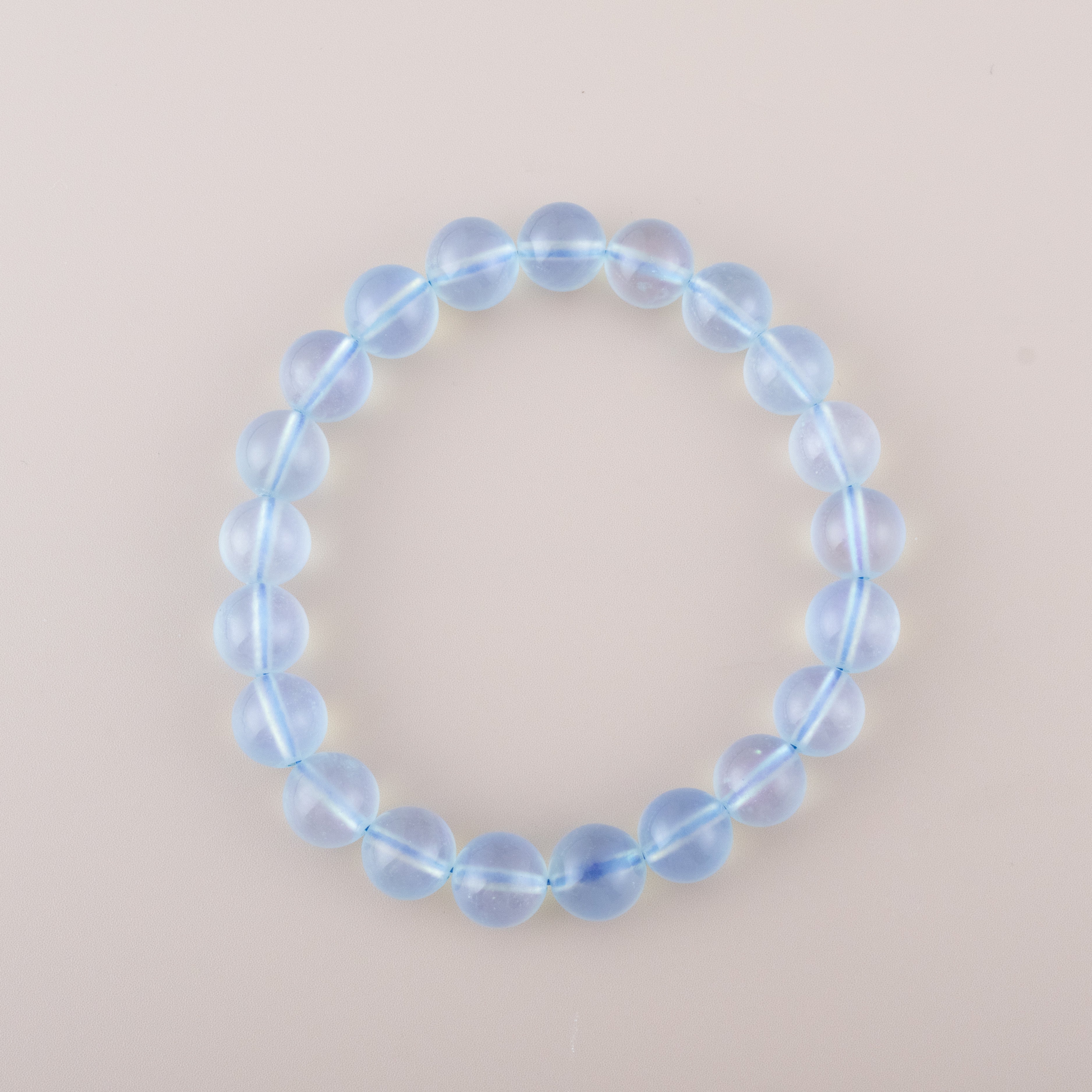 Acquamarine Beaded Bracelets 8mm 9mm