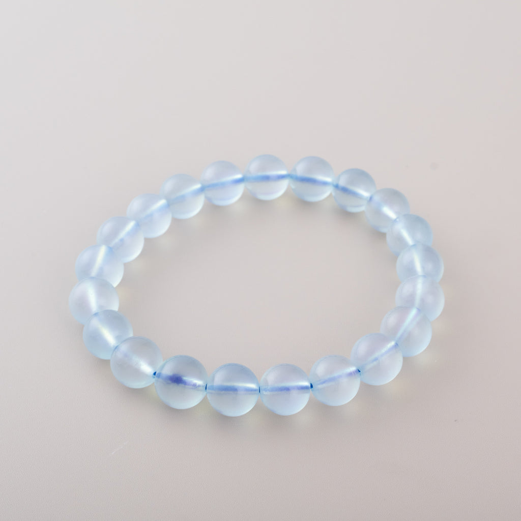 Acquamarine Beaded Bracelets 8mm 9mm