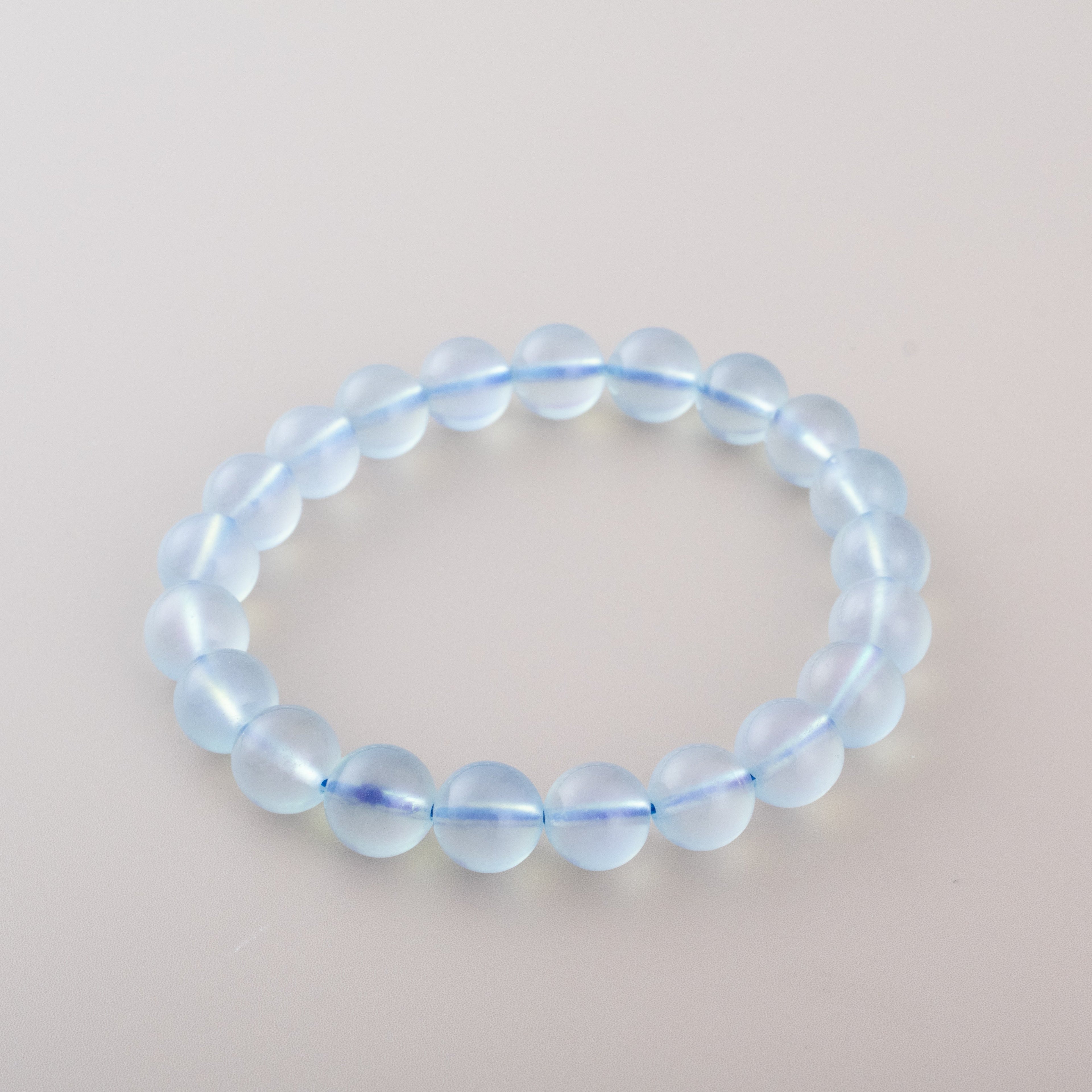 Acquamarine Beaded Bracelets 8mm 9mm